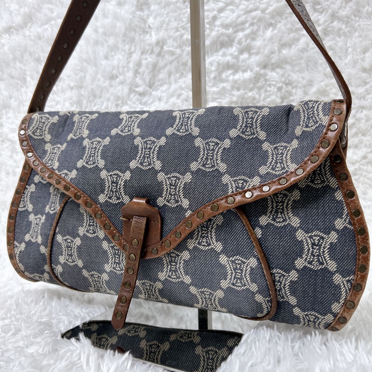 唯我独尊】 CELINE セリーヌ パリマカダム トリオンフ デニム 唯我独尊】 CELINE セリーヌ パリマカダム トリオンフ デニム