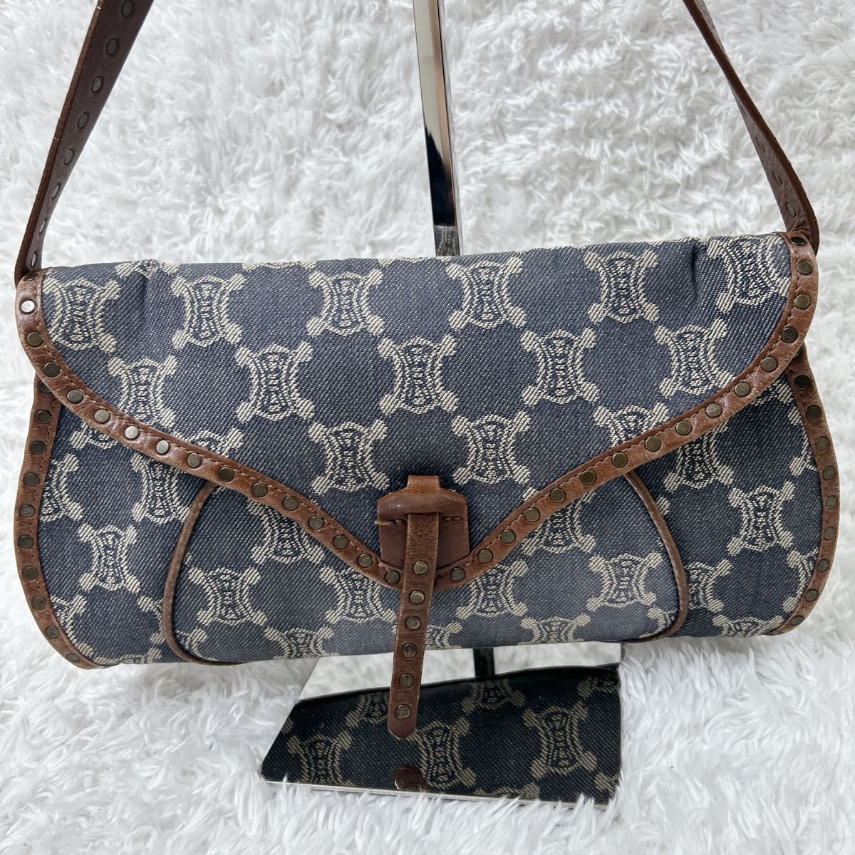 唯我独尊】 CELINE セリーヌ パリマカダム トリオンフ デニム 唯我独尊】 CELINE セリーヌ パリマカダム トリオンフ デニム