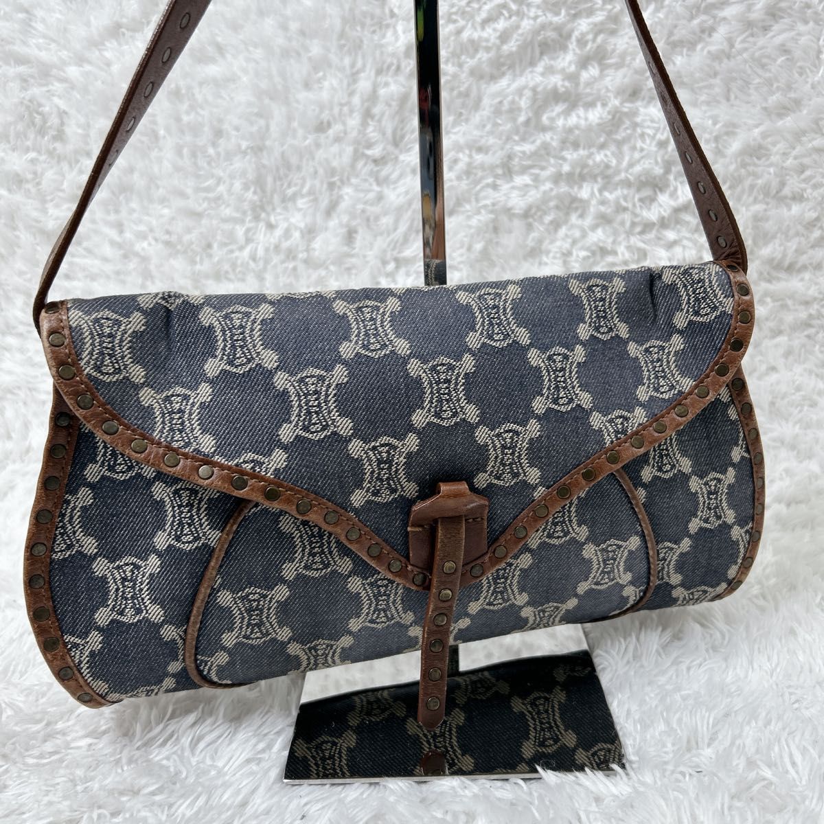 唯我独尊】 CELINE セリーヌ パリマカダム トリオンフ デニム 唯我独尊】 CELINE セリーヌ パリマカダム トリオンフ デニム