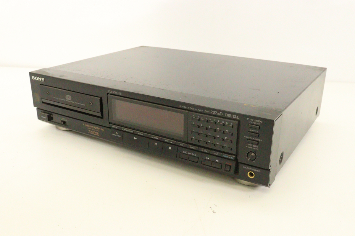 通電OK】SONY CDP-227ESD ソニー コンパクトディスクプレーヤー 通電OK】SONY CDP-227ESD ソニー コンパクトディスクプレーヤー
