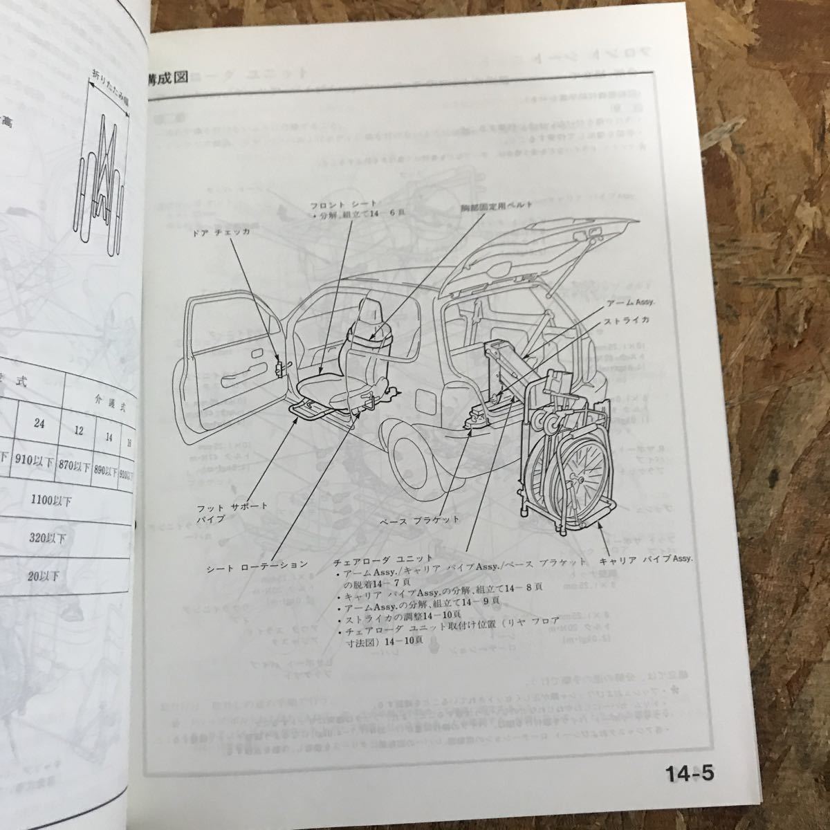 98-4ロゴLOGO_ALMAS介護車ホンダE-GA3型5000001～構造・整備編サービスマニュアル6TS5020F 即決送料無料