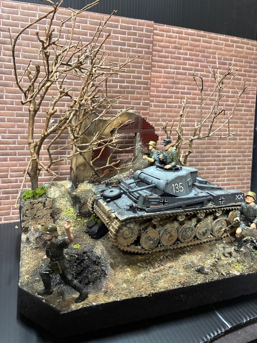 タミヤ 2号戦車 完成品 ジオラマ タミヤ 1/35ドイツ Ⅱ号戦車 完成品 ジオラマ付き|Yahoo
