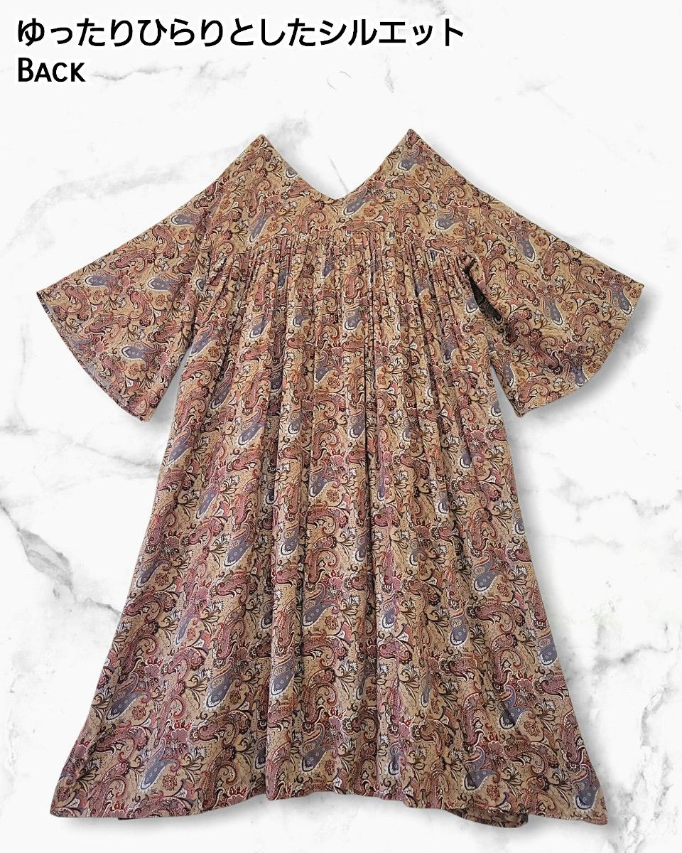 CIAOPANIC TYPY ペイズリー柄 フレア袖 羽織れる ロング CIAOPANIC TYPY ペイズリー柄 フレア袖 羽織れる ロング