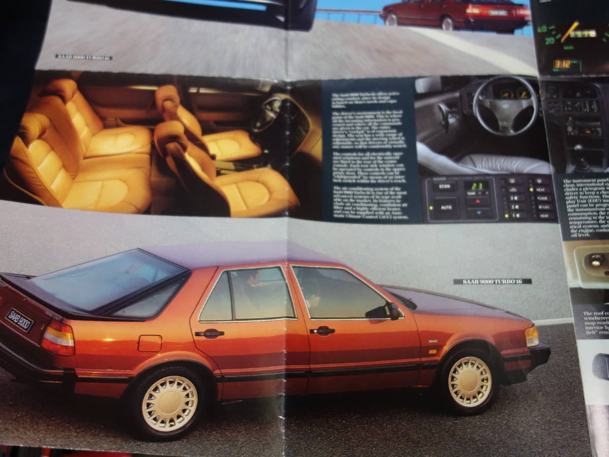 [Y1000 prompt decision ]SAAB Saab 900 / Saab 9000 exclusive use catalog English version / Saab-Scania A.B / 1985 year [ at that time thing ]