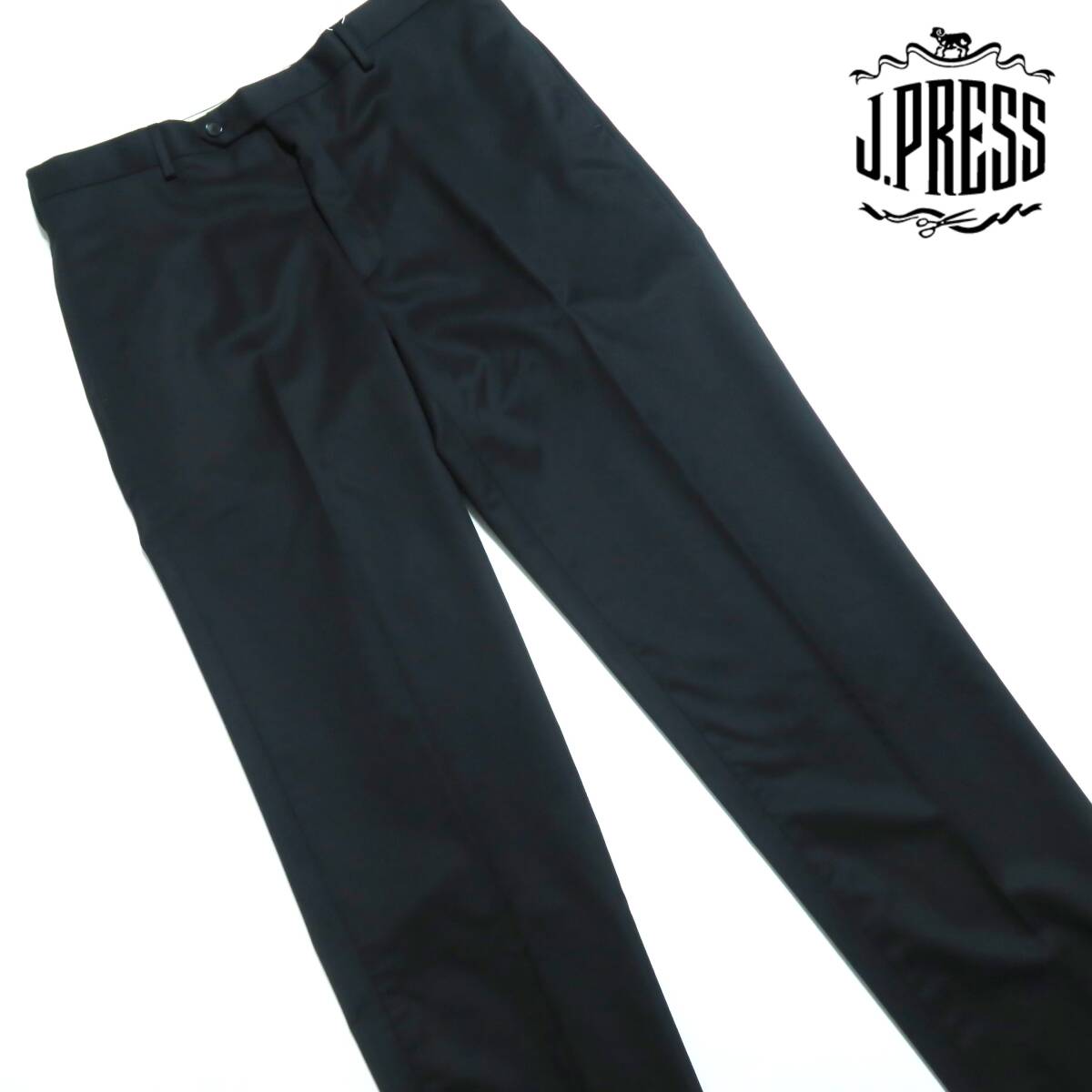 A006■10マンス ジェイプレス Jプレス J.PRESS トールサイズ 黒色系無(wú)地 ペピンメリノ 高級(jí)シングルスーツ T1 身長(zhǎng)188-192 W84cm