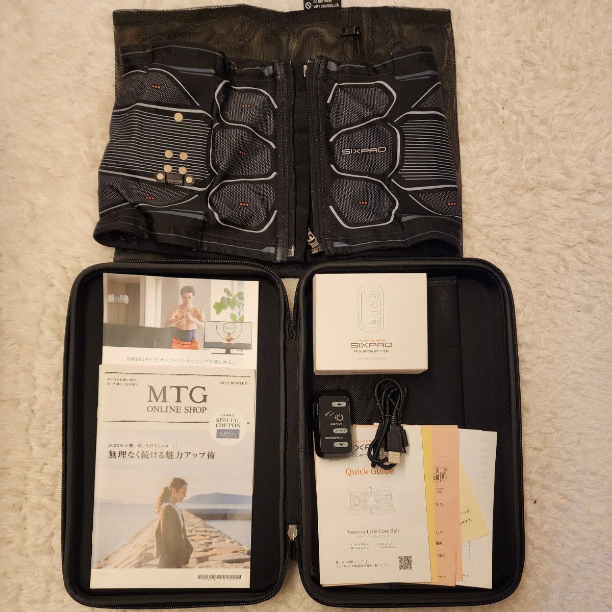 シックスパッド SIXPAD Powersuit Lite コアベルト Mサイズ シックスパッド SIXPAD Powersuit Lite コアベルト Mサイズ