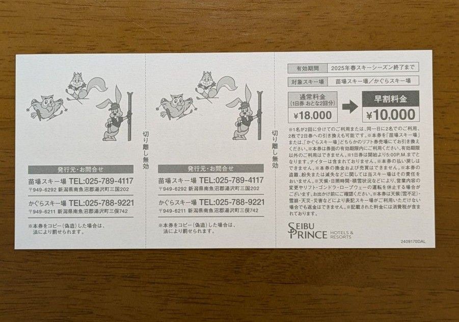 かぐらスキー場 リフト券 1日券2回分|Yahoo!フリマ(旧PayPay かぐらスキー場 リフト券 1日券2回分|Yahoo!フリマ(旧PayPay
