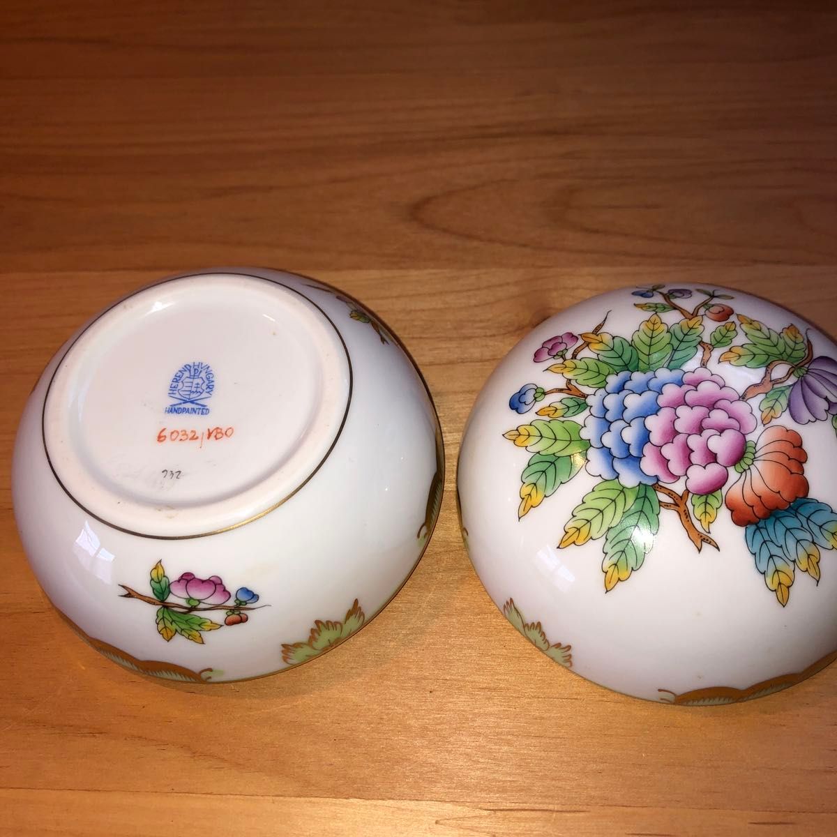 Herend ヘレンド ボンボニエール 小物入れ 灰皿 3点セット展示品 Herend ヘレンド ボンボニエール 小物入れ 灰皿 3点セット展示品