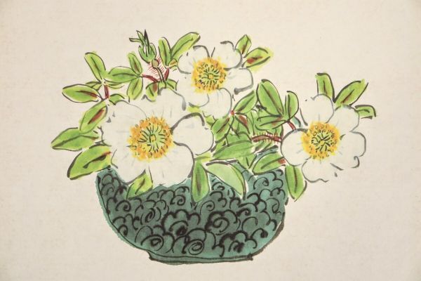 真作 青木乃里子 ジクレー「白薔薇」画寸 25cm×25cm 静岡県出身 真作 青木乃里子 ジクレー「白薔薇」画寸 25cm×25cm 静岡県出身
