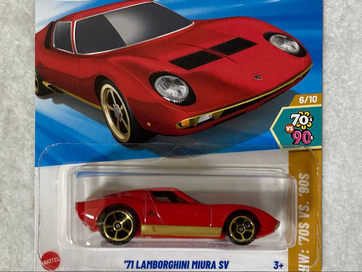 ホットウィール '71 LAMBORGHINI MIURA SV 赤 HotWheels ホットウィール '71 LAMBORGHINI MIURA SV 赤 HotWheels