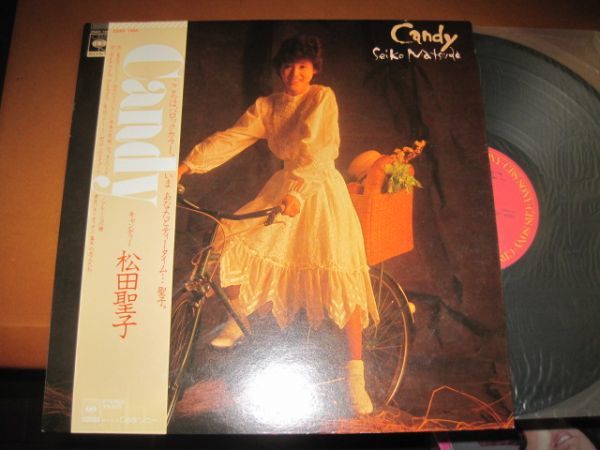 松田聖子 - Candy /Seiko Matsuda/28AH-1494/帯付/国内盤LPレコード_画像1
