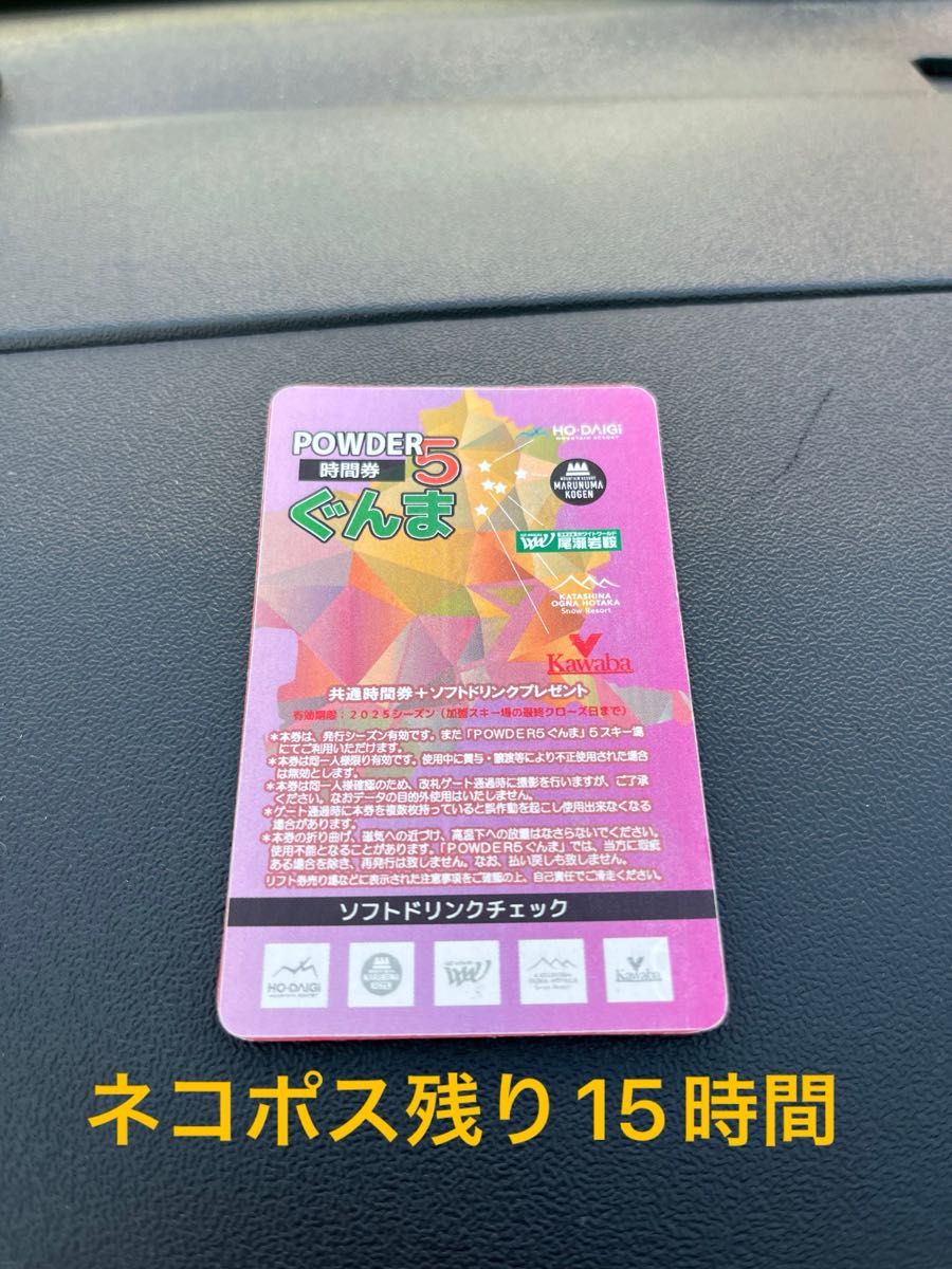 パウダー5ぐんま 残15時間 スキー場 20時間券 チケット 群馬 パウダー5ぐんま 残15時間 スキー場 20時間券 チケット 群馬