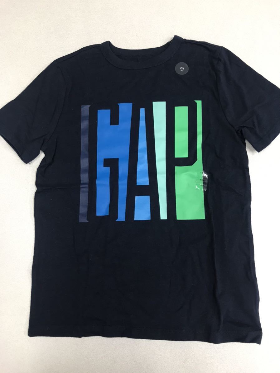 ■ＧＡＰ■新品■130■ギャップ■人気Ｔシャツ■紺■ネイビー■USA■ロゴ■8.2-1_画像1