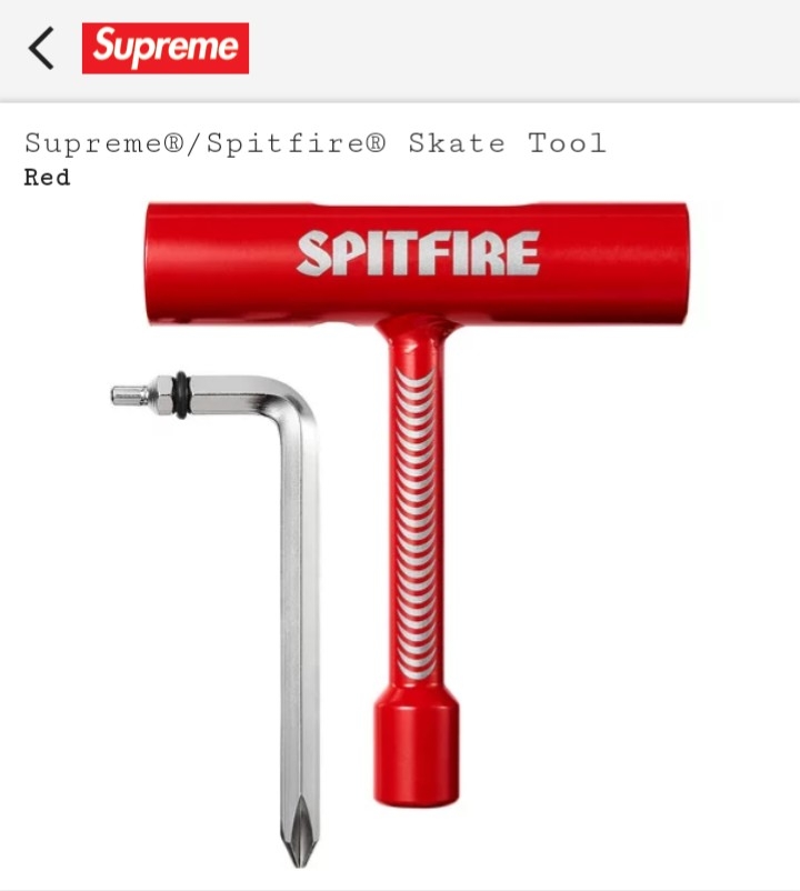 Supreme × Spitfire Skate Tool シュプリーム 18 SS スピットファイア スケート ツール シュプリーム_画像2