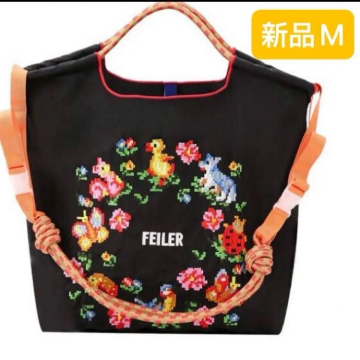 新品 レディース ボールアンドチェーン エコバッグ M フェイラー 新品 レディース ボールアンドチェーン エコバッグ M フェイラー