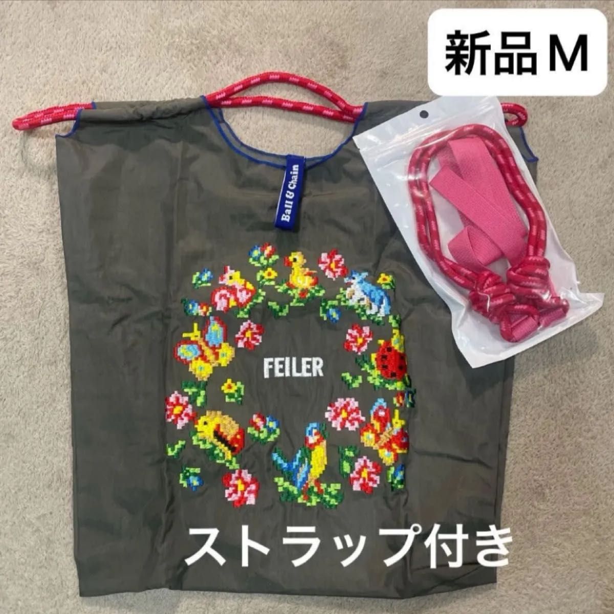 新品 レディース ボールアンドチェーン エコバッグ M フェイラー 新品 レディース ボールアンドチェーン エコバッグ M フェイラー