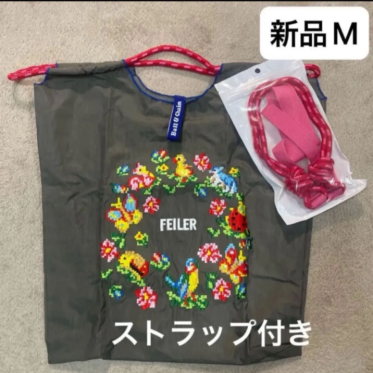 新品 レディース ボールアンドチェーン エコバッグ M フェイラー 新品 レディース ボールアンドチェーン エコバッグ M フェイラー