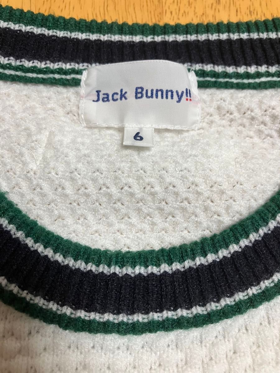 JACK BUNNY ジャックバニー ニット ホワイト XL サイズ6|Yahoo JACK BUNNY ジャックバニー ニット ホワイト XL サイズ6|Yahoo