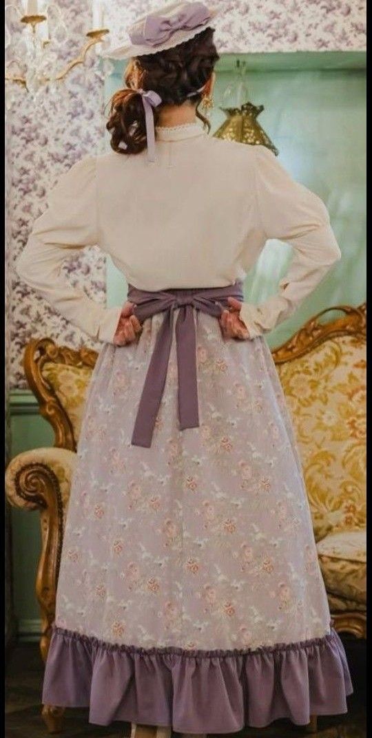 しまむら くる実 クラロリ 花柄フレアスカート リボンブラウス しまむら くる実 クラロリ 花柄フレアスカート リボンブラウス