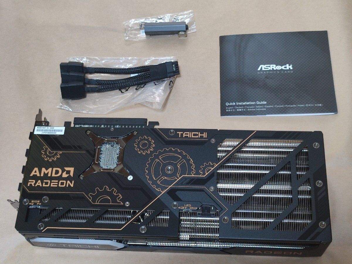 ASRock Radeon RX 9070XT Taichi 16G OC|Yahoo!フリマ(旧 ASRock Radeon RX 9070XT Taichi 16G OC|Yahoo!フリマ(旧