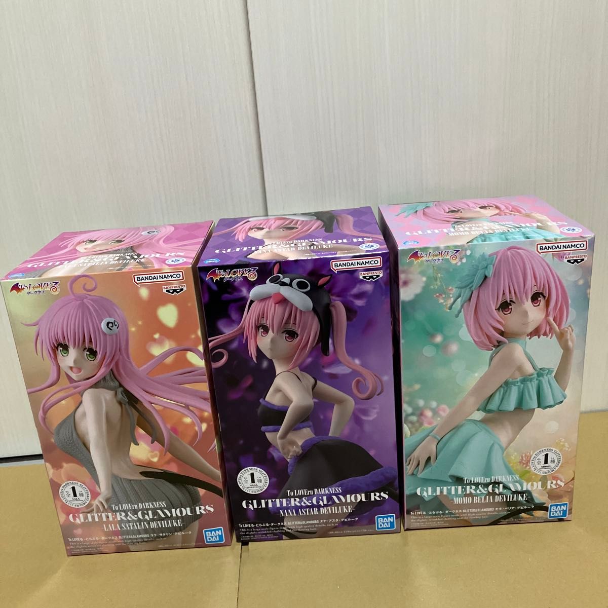 GLITTER&GLAMOURSTo LOVEる フィギュア3体セット ララ ナナ モモ GLITTER&GLAMOURSTo LOVEる フィギュア3体セット ララ ナナ モモ