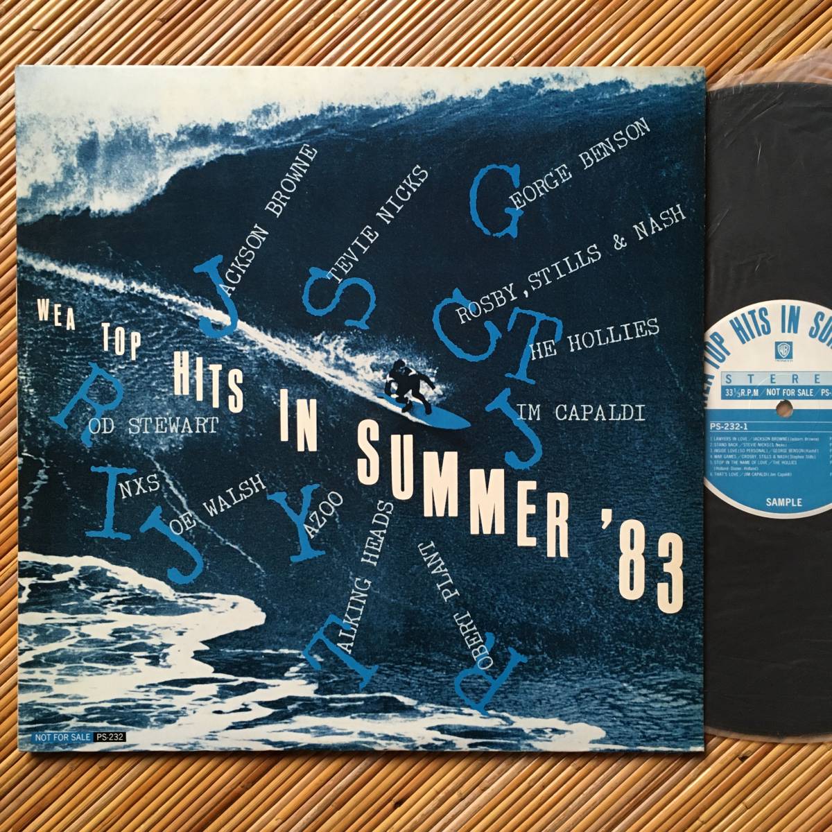 《非売品プロモ盤》V.A.『WEA TOP HITS IN SUMMER ‘83』LP～Jackson Brown/Stevie Nicks/HOLLIES/Robert Plant/Rod Stewart/TALKING HEADS_画像1