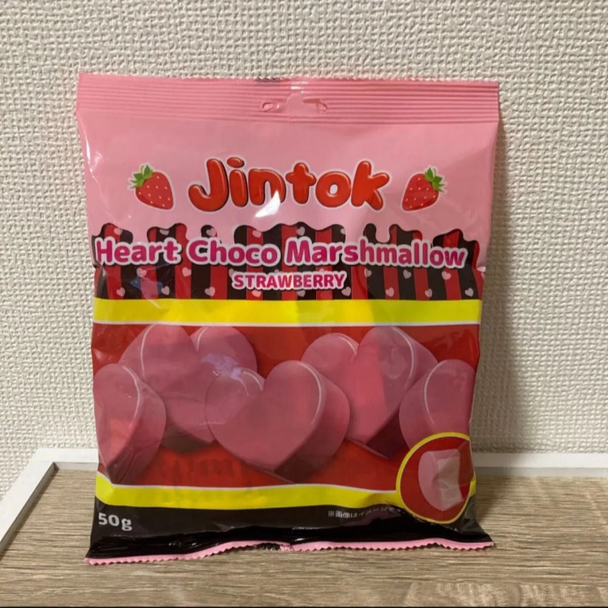 JINTOK ハートチョコマシュマロ いちご味 マシュマロ JINTOK ハートチョコマシュマロ いちご味 マシュマロ