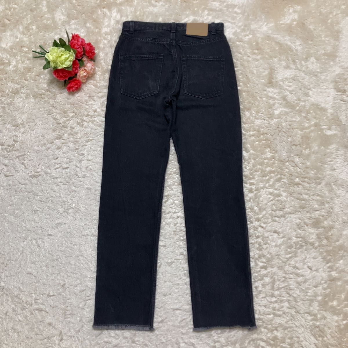 Gypsohila ジプソフィア カットオフデニムパンツ ブラック Gypsohila ジプソフィア カットオフデニムパンツ ブラック