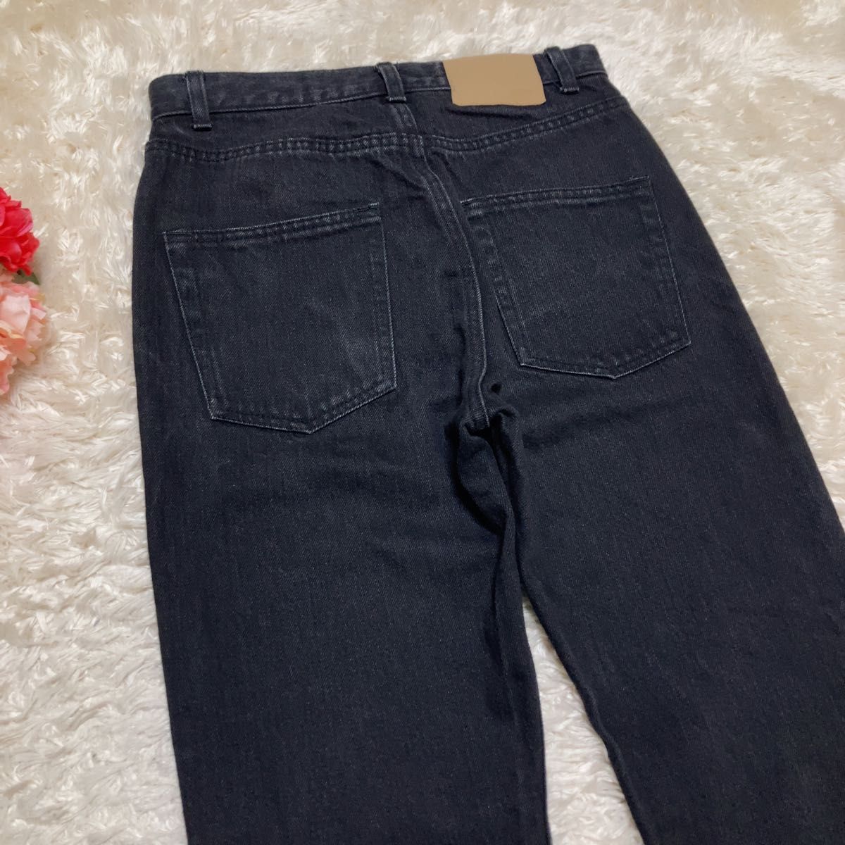 Gypsohila ジプソフィア カットオフデニムパンツ ブラック Gypsohila ジプソフィア カットオフデニムパンツ ブラック