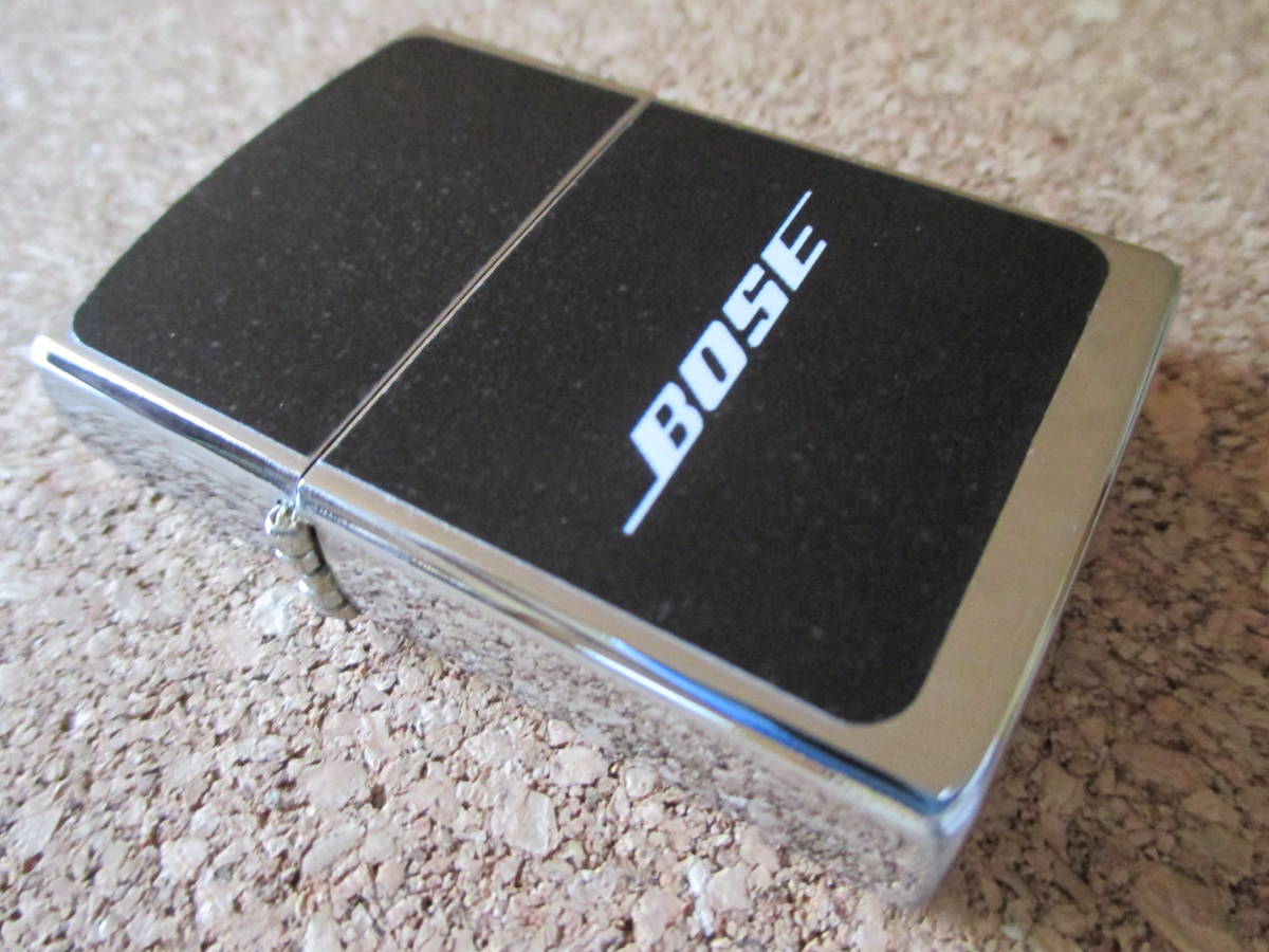 オイルライター 『 BOSE ボーズ 』スピーカー 音響機器メーカー MIT アマー・G・ボーズ教授 ZIPPO型 ジッポ-タイプ 廃版激レア 未使用品