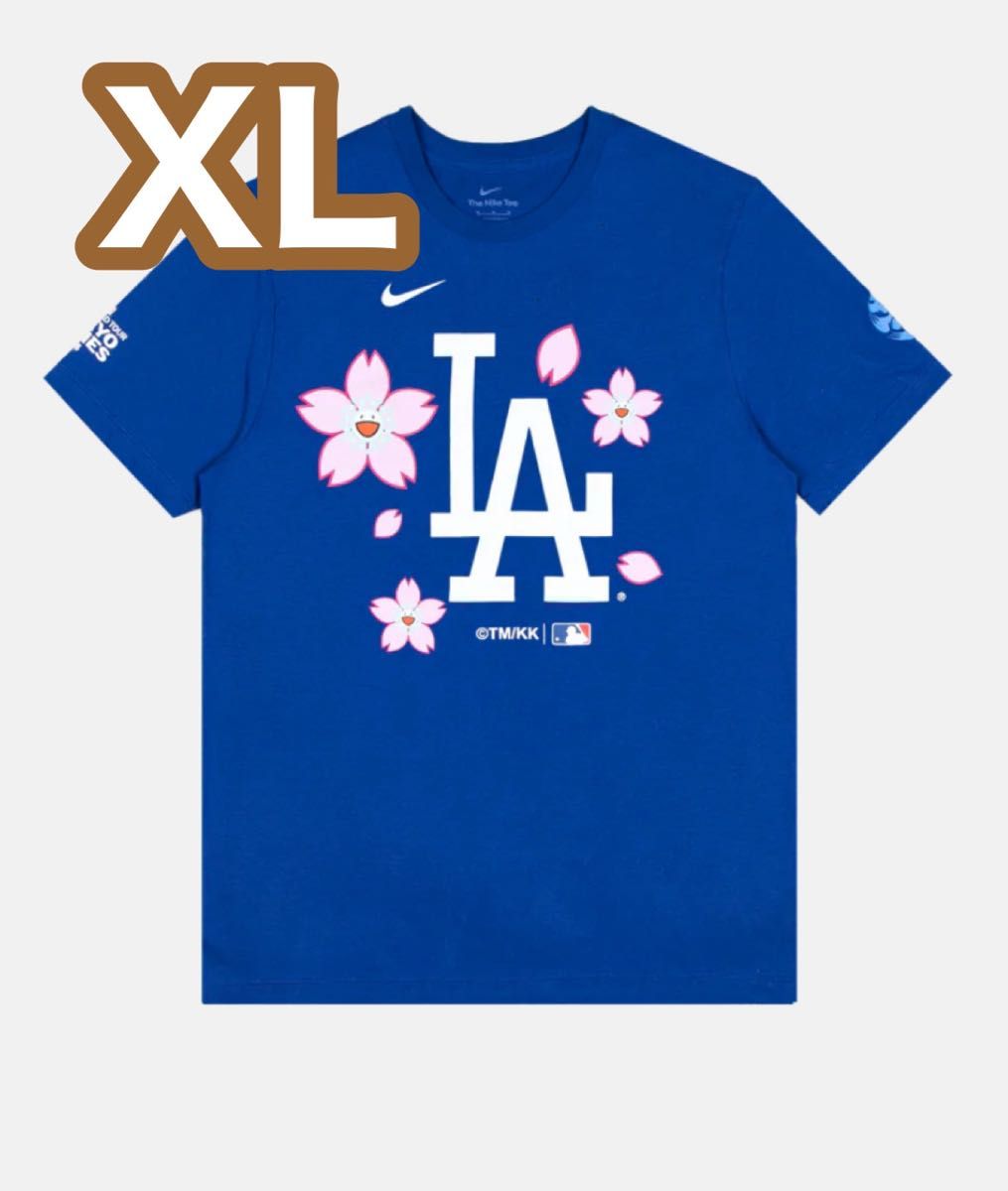新品】XLサイズ ドジャース x 村上隆 コラボ ナイキ TシャツXL 新品】XLサイズ ドジャース x 村上隆 コラボ ナイキ TシャツXL