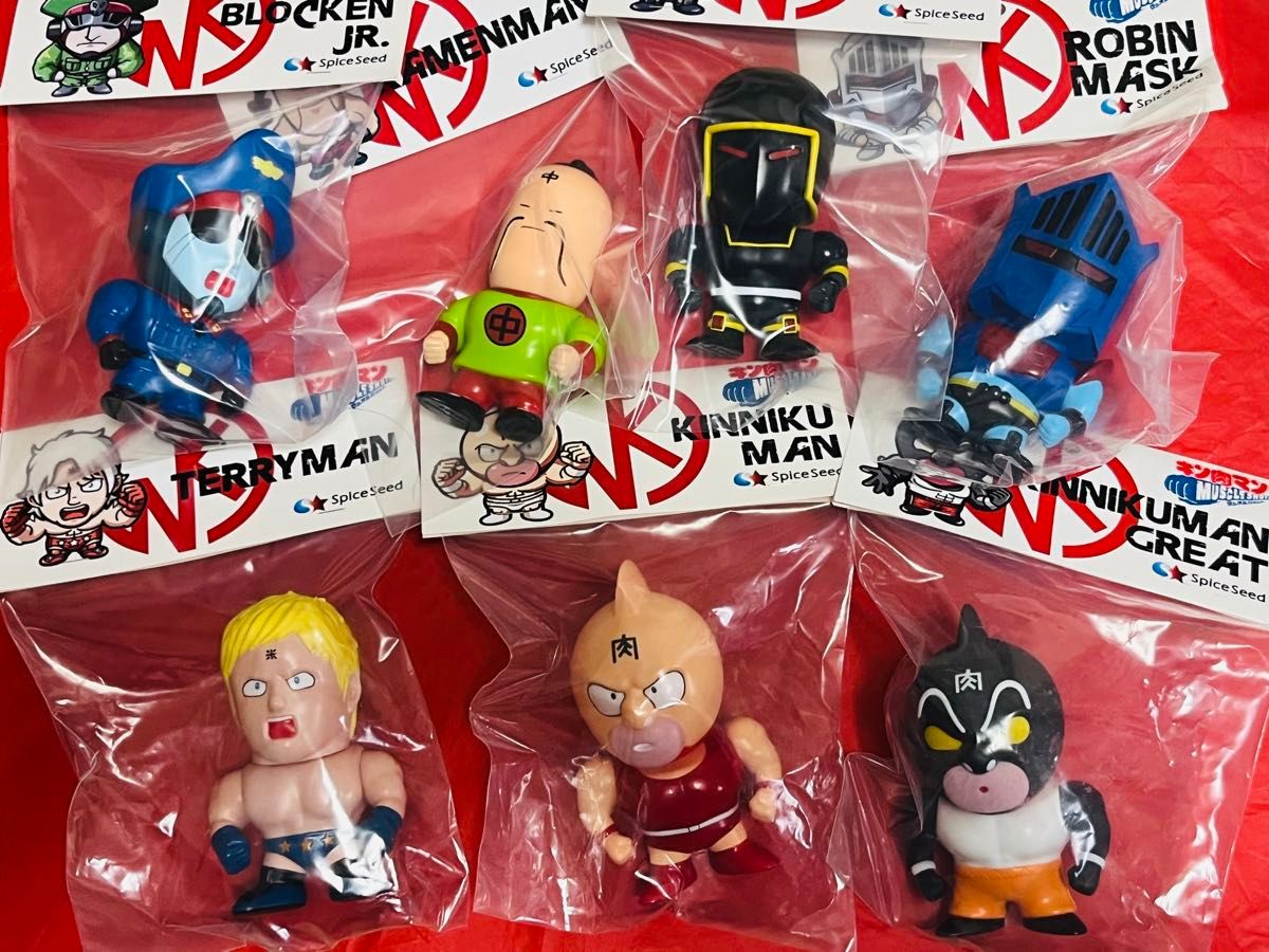 新品】7体 キン肉マン マッスルショット アニメver スパイス 新品】7体 キン肉マン マッスルショット アニメver スパイス