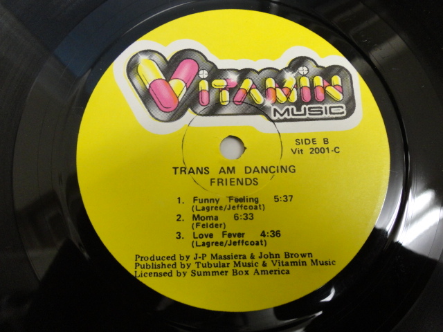 Friends - Trans Am Dancing オリジナル原盤 US LP ディスコ・サウンド Trans Am Dancing / Handsome Man / Funny Feeling 収録　視聴_画像4