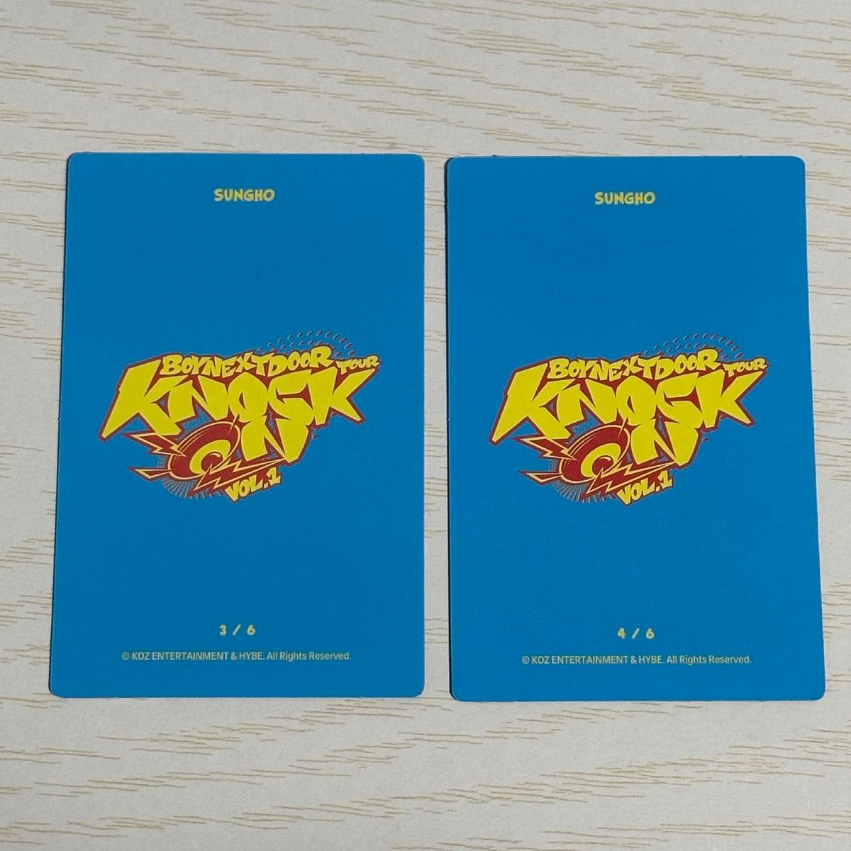 BOYNEXTDOOR KNOCK ON Vol 1 PHOTOCARD ソンホ フォトカード BOYNEXTDOOR KNOCK ON Vol 1 PHOTOCARD ソンホ フォトカード