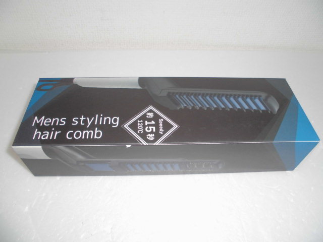 ■新品 未使用 CHUSEI Mens styling hair comb メンズスタイリング ヘアコーム 電熱ヘアコーム 送料350円～ 櫛 アイロン 電気の画像1