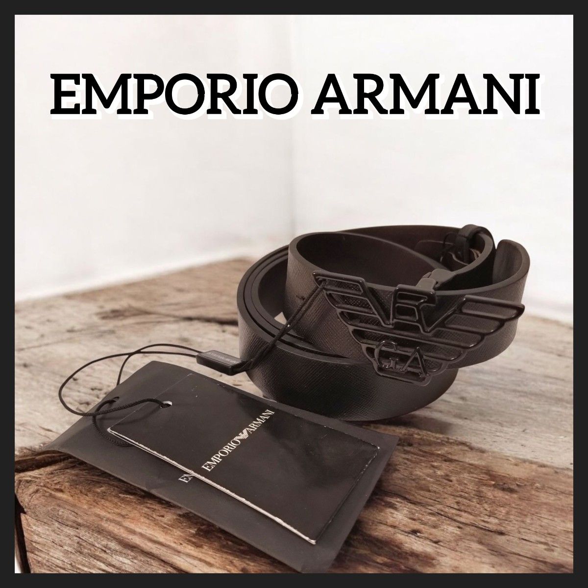 新品タグ付】EMPORIO ARMANI エンポリオアルマーニ ブラック 新品タグ付】EMPORIO ARMANI エンポリオアルマーニ ブラック
