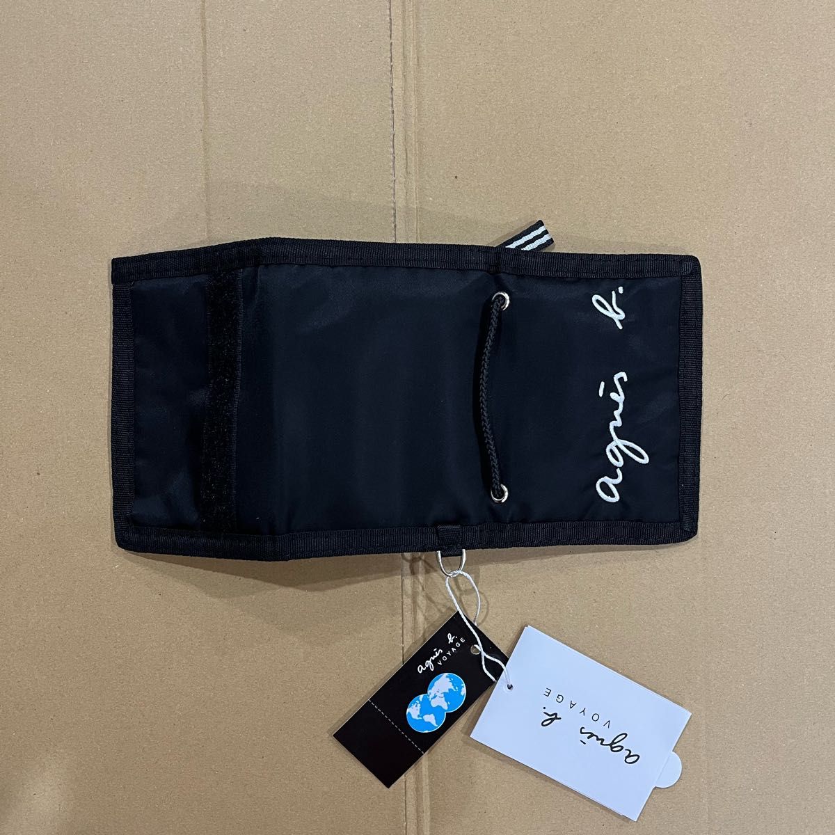 agnes b アニエスベー ショルダーウォレット 財布 ブラック agnes b アニエスベー ショルダーウォレット 財布 ブラック