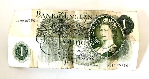 1ポンド紙幣 イギリス 旧紙幣 エリザベス女王 UK Bank of 1ポンド紙幣 イギリス 旧紙幣 エリザベス女王 UK Bank of