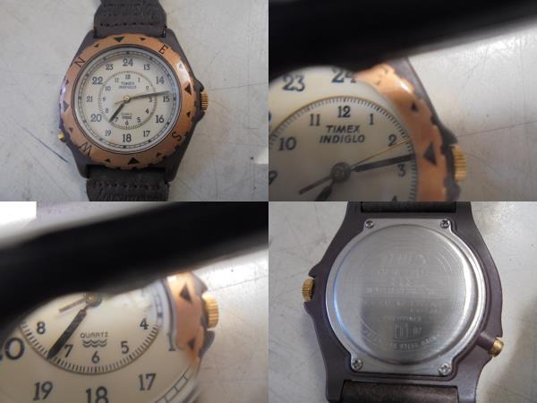 4CMa48☆　☆ｓｗａｔｃｈ　ＩＲＯＮＹ　ＳＷＩＳＳ　ＴＩＭＥＸ　ＩＮＤＩＧＬＯ　腕時計　可動未確認　２本セット　旧家蔵出し_画像3