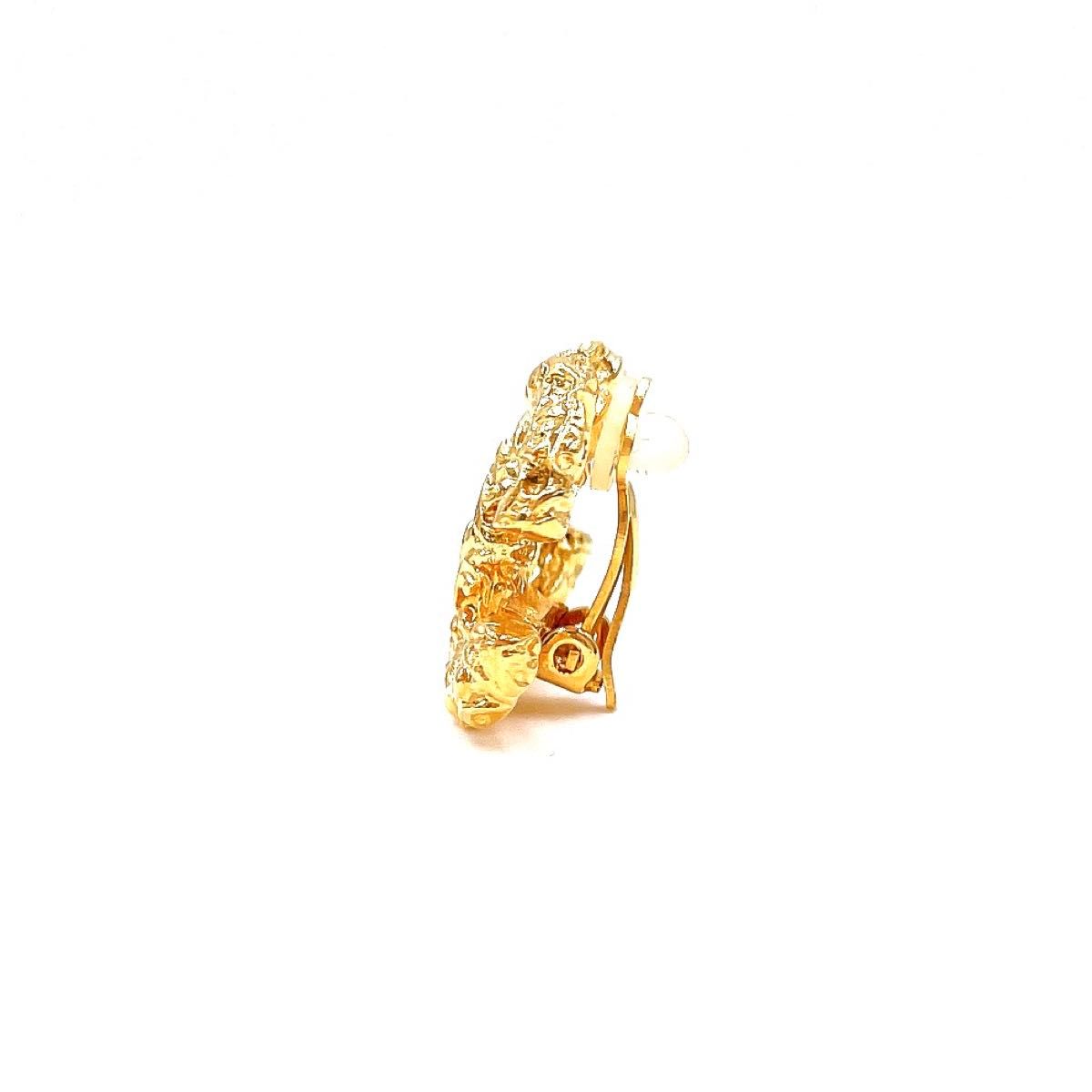 CHANEL シャネル ココマーク 溶岩 93A イヤリング アクセサリー CHANEL シャネル ココマーク 溶岩 93A イヤリング アクセサリー