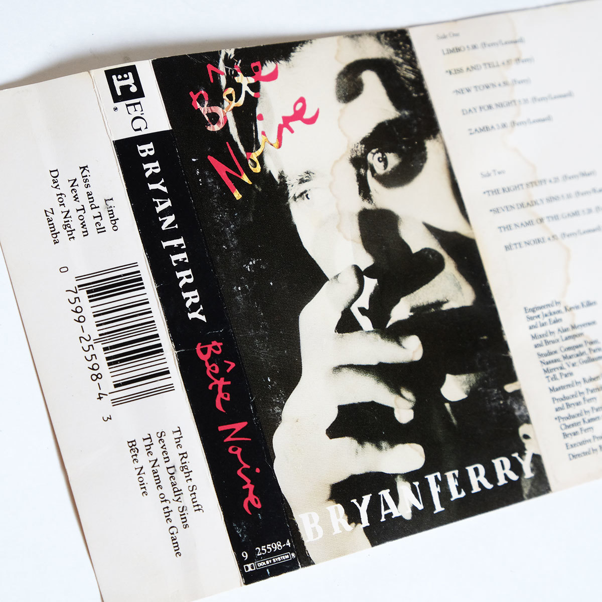 《US版カセットテープ》Bryan Ferry●Bete Noire●ブライアン フェリー/Roxy Music/ロキシー ミュージック_画像7