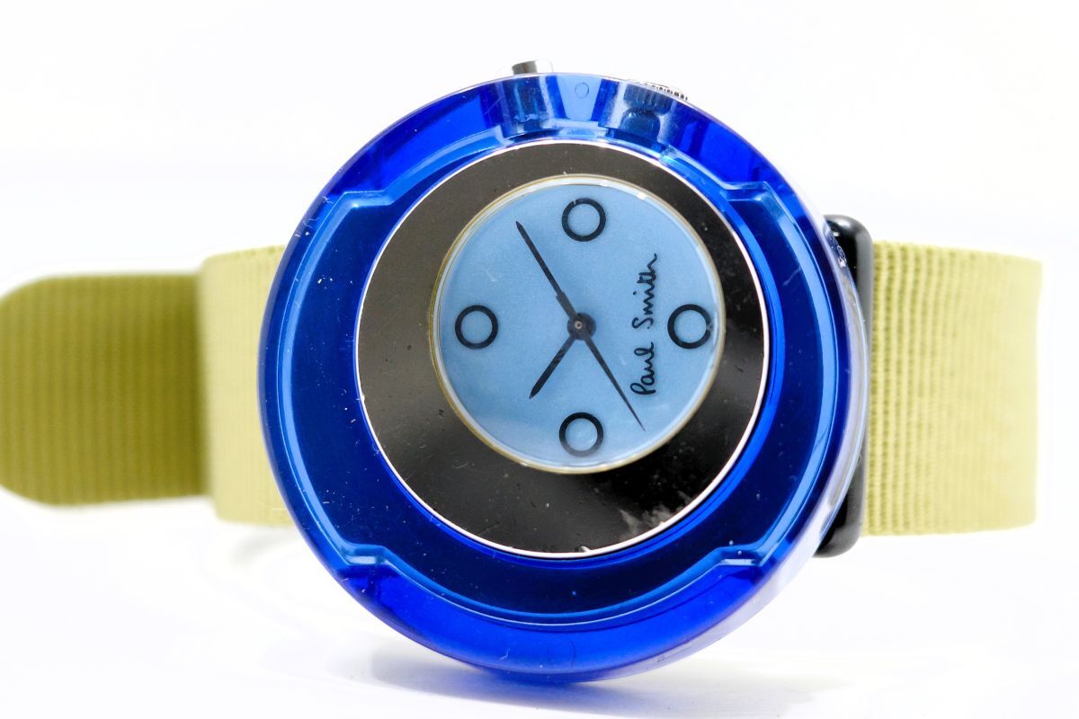312 Paul Smith QZ 0730‐H12760 ポールスミス シチズン製 青文字 312 Paul Smith QZ 0730‐H12760 ポールスミス シチズン製 青文字