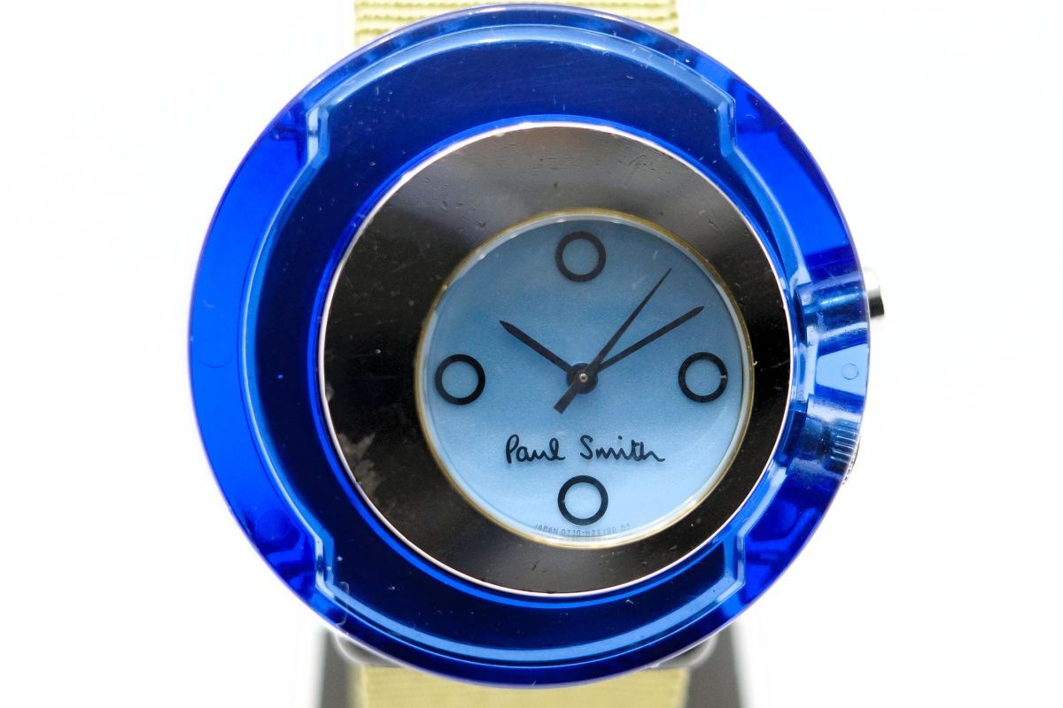 312 Paul Smith QZ 0730‐H12760 ポールスミス シチズン製 青文字 312 Paul Smith QZ 0730‐H12760 ポールスミス シチズン製 青文字