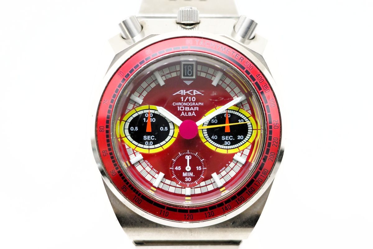 316 SEIKO ALBA AKA CHRONOGRAPH QZ V657-6060 セイコー アルバ 316 SEIKO ALBA AKA CHRONOGRAPH QZ V657-6060 セイコー アルバ