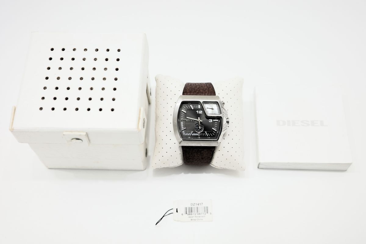 354 DIESEL DUAL TIME WATCH QZ DZ-1417 ディーゼル デュアル 354 DIESEL DUAL TIME WATCH QZ DZ-1417 ディーゼル デュアル