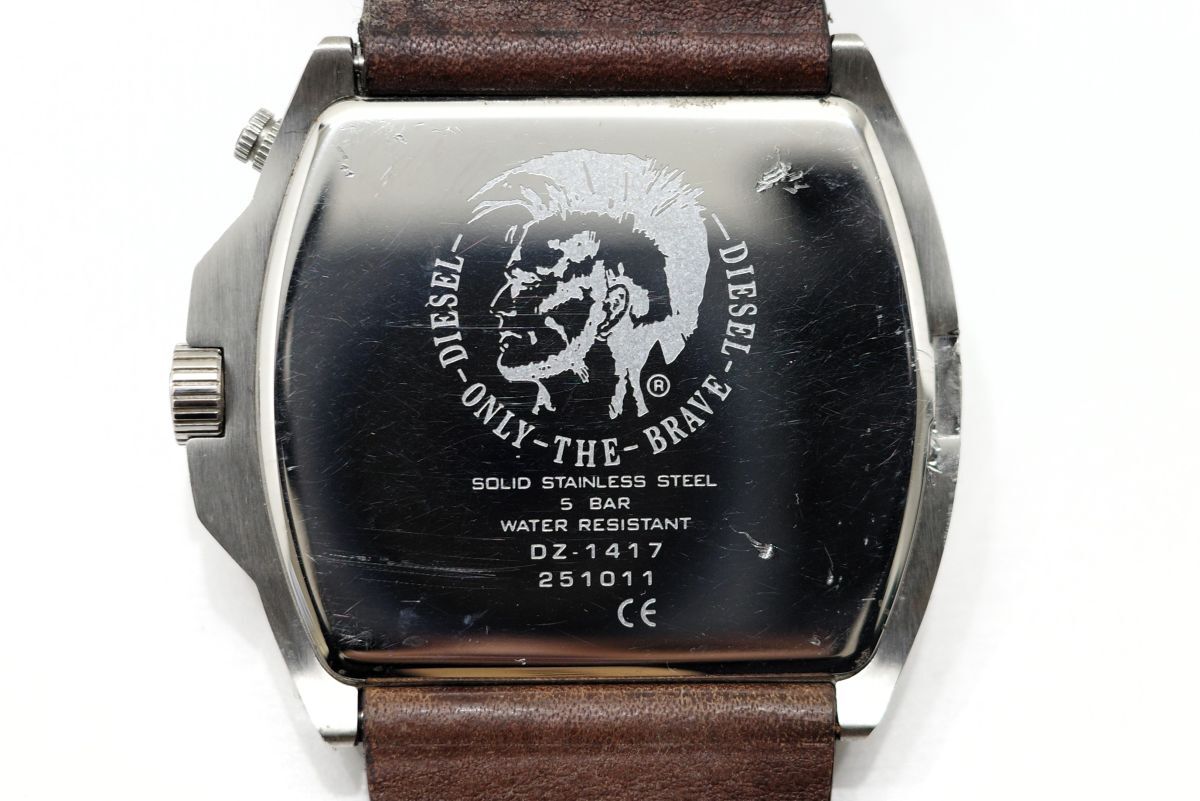 354 DIESEL DUAL TIME WATCH QZ DZ-1417 ディーゼル デュアル 354 DIESEL DUAL TIME WATCH QZ DZ-1417 ディーゼル デュアル