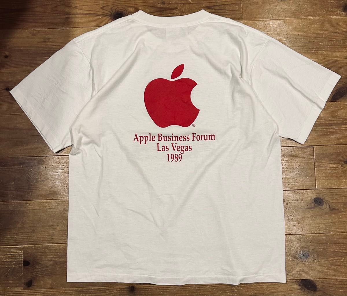 Tシャツ 古着 80s Apple アップル 企業 激レア XL USA製 両面 Tシャツ 古着 80s Apple アップル 企業 激レア XL USA製 両面
