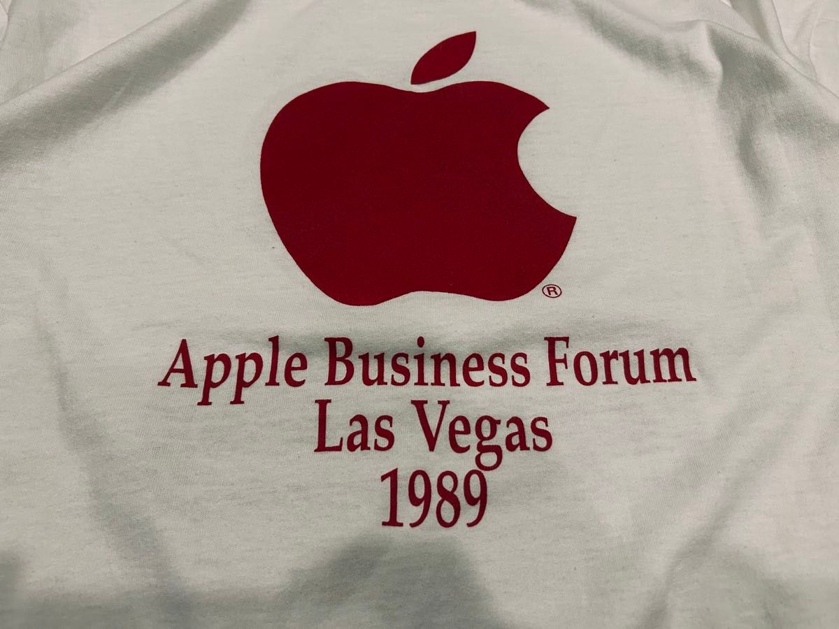 Tシャツ 古着 80s Apple アップル 企業 激レア XL USA製 両面 Tシャツ 古着 80s Apple アップル 企業 激レア XL USA製 両面