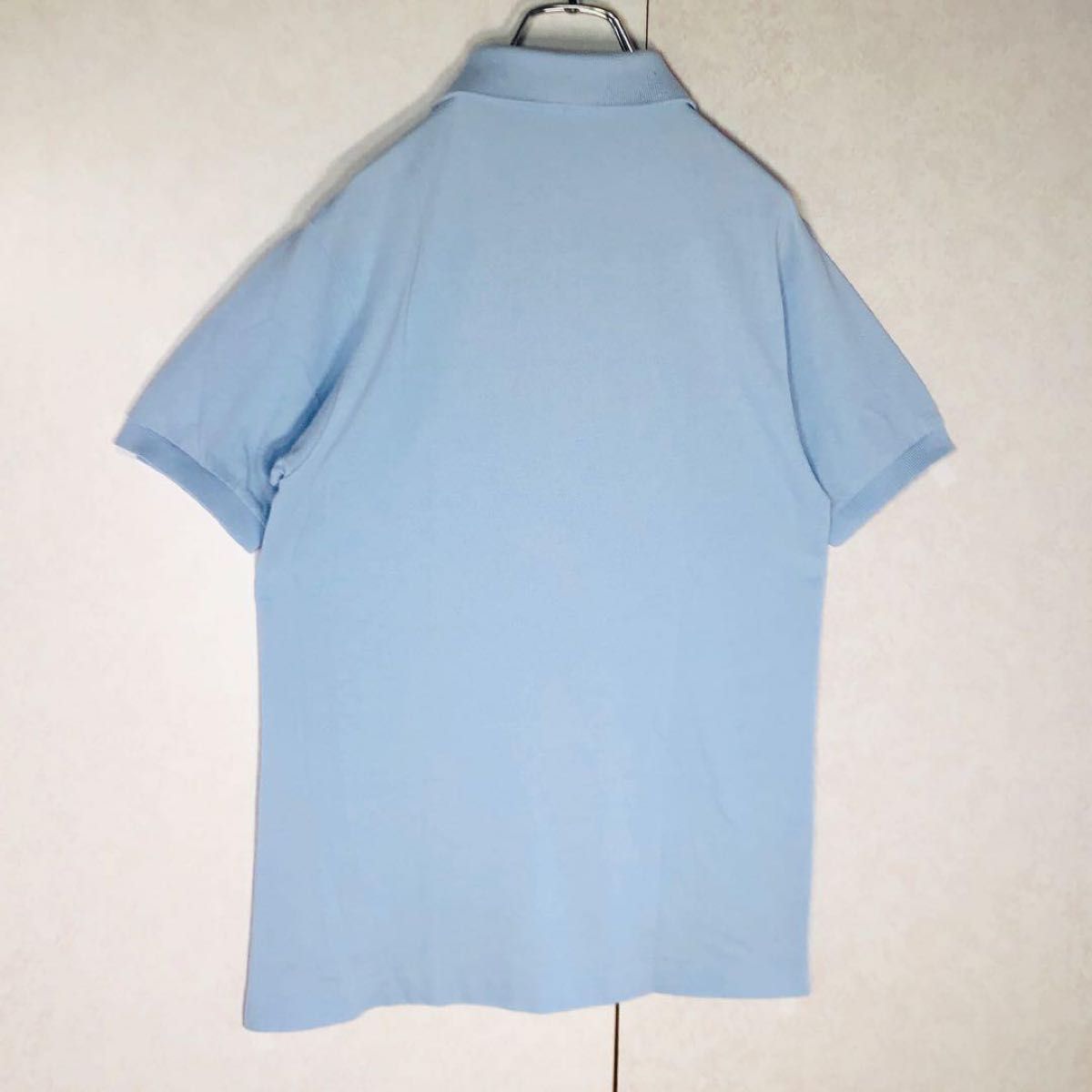 90s 希少古着】ラコステ ポロシャツ 刺繍ロゴ ライトブルー M 90s 希少古着】ラコステ ポロシャツ 刺繍ロゴ ライトブルー M