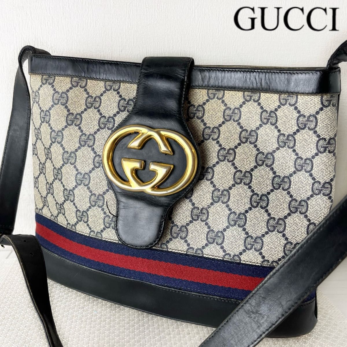 GUCCI グッチ GGスプリーム ショルダーバッグ シェリーライン GUCCI グッチ GGスプリーム ショルダーバッグ シェリーライン